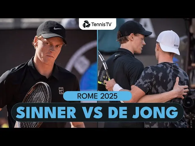 Jannik Sinner contre Jesper De Jong | Résumé de Rome 2025