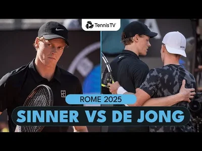 Jannik Sinner contre Jesper De Jong | Résumé de Rome 2025