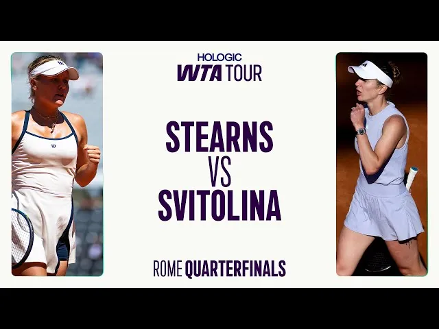 Peyton Stearns contre Elina Svitolina | Résumé Rome 2025