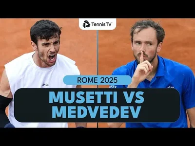 Lorenzo Musetti contre Daniil Medvedev | Résumé de Rome 2025