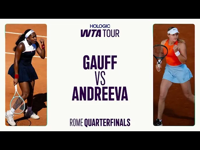 Coco Gauff vs. Mirra Andreeva | 2025 Rome highlights