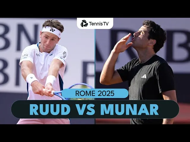 Casper Ruud vs Jaume Munar 🔥 | Rome 2025 highlights
