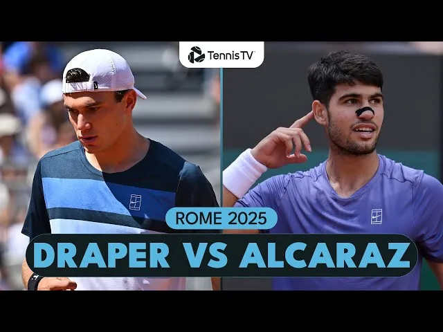 Carlos Alcaraz vs Jack Draper | Rome 2025 highlights