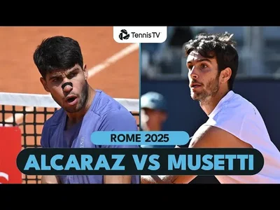 Carlos Alcaraz vs Lorenzo Musetti 💥 | Rome 2025 résumé