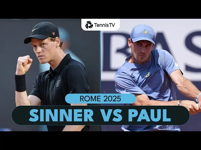 Jannik Sinner vs Tommy Paul 🤝 | Rim 2025 najbolji momenti