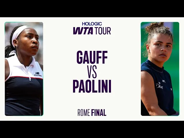 Coco Gauff vs. Jasmine Paolini | Najbolji momenti Rima 2025.  

----
