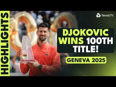 Djokovic contre Hurkacz pour son 100e titre en carrière ! | Temps forts de la finale de Genève 2025