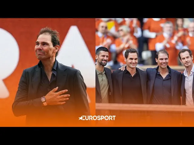 Hommage complet à Rafael Nadal à Roland-Garros 🏆 Avec Djokovic, Federer et Murray ❤️