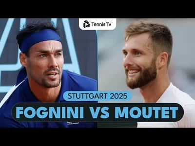 Fabio Fognini vs Corentin Moutet résumé | Stuttgart 2025