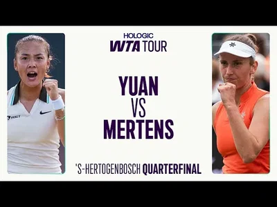 Yuan Yue contre Elise Mertens | Quart de finale 2025 de 's-Hertogenbosch | Résumé du match WTA