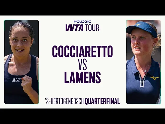 Elisabetta Cocciaretto contre Suzan Lamens | Quart de finale de Bois-le-Duc 2025 | Résumé du match WTA
