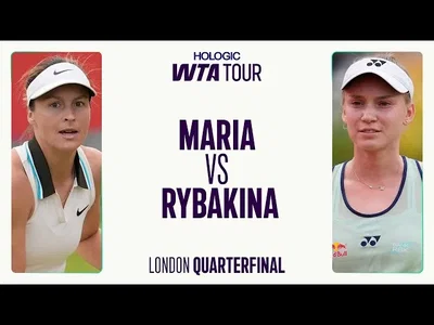 Tatjana Maria contre Elena Rybakina | Quart de finale 2025 à Londres | Résumé du match WTA