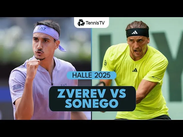 Lorenzo Sonego vs Alexander Zverev | Halle 2025
