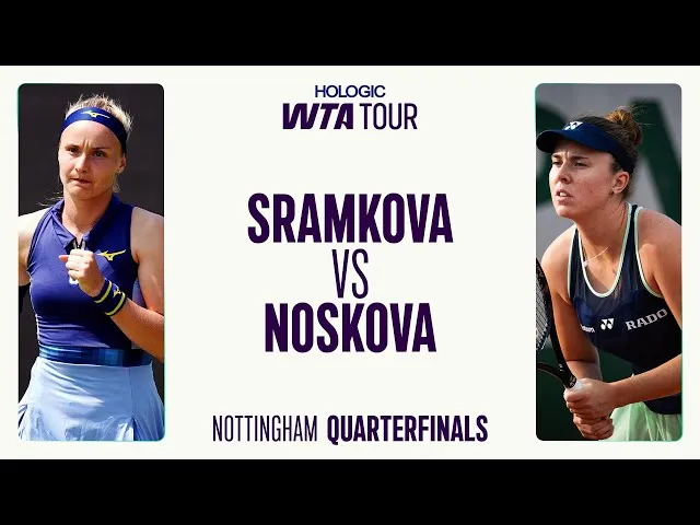 Rebecca Sramkova Vs. Linda Noskova | Cuartos de final de Nottingham 2025 | Resumen del partido WTA