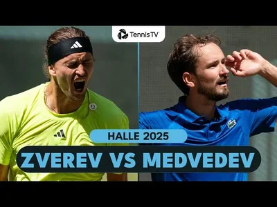 Alexander Zverev vs Daniil Medvedev Highlights | Halle 2025