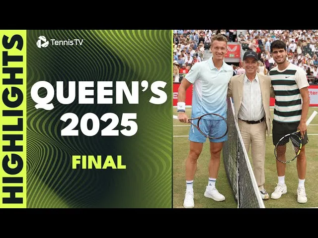 Carlos Alcaraz vs Jiri Lehecka Kraliçe Şampiyonluğu İçin! � | Queen's 2025 Final Özetleri