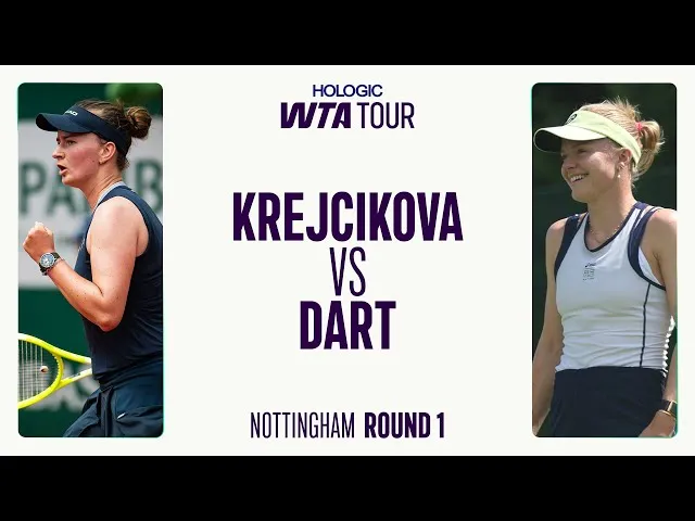 Harriet Dart mot Barbora Krejcikova | Omgång 1 Eastbourne 2025 | WTA Matchhöjdpunkter