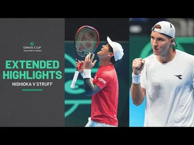 Regardez les moments forts de Nishioka contre Struff dans les qualifications de la Coupe Davis 2025 Japon vs Allemagne