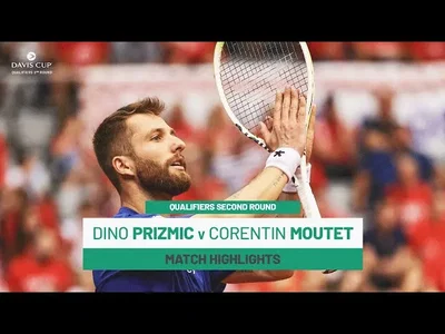Regardez les temps forts de Moutet contre Prizmic en Croatie contre France Qualifications de la Coupe Davis 2025