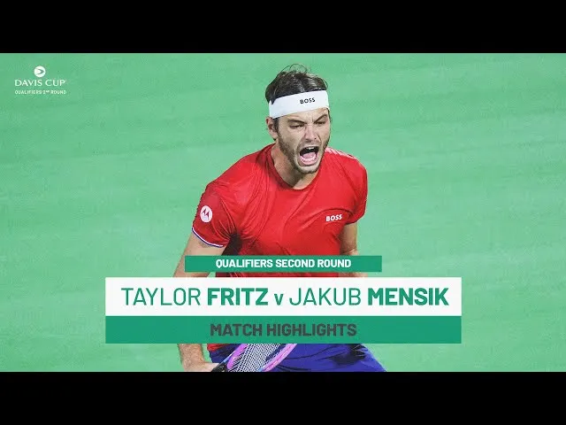 Regardez les temps forts de Fritz contre Mensik lors des qualifications de la Coupe Davis 2025, deuxième tour États-Unis contre Tchéquie