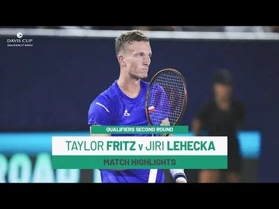 Regardez les temps forts de Fritz contre Lehecka lors des qualifications de la Coupe Davis 2025, deuxième tour, où les États-Unis affrontent la Tchéquie.