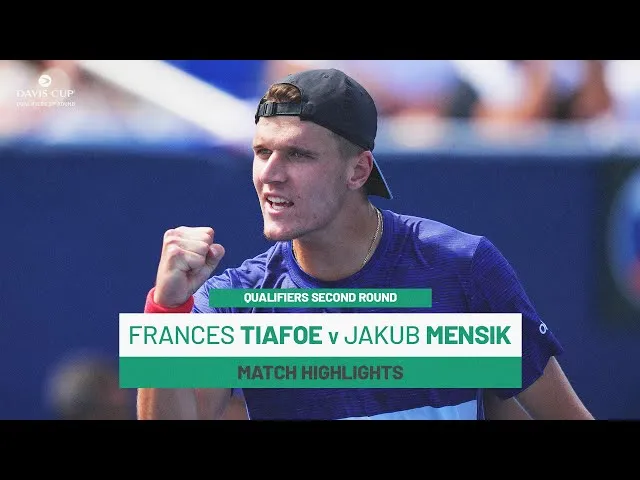 Regardez les temps forts de Tiafoe contre Mensik lors des qualifications de la Coupe Davis 2025, deuxième tour, où les États-Unis affrontent la Tchéquie.