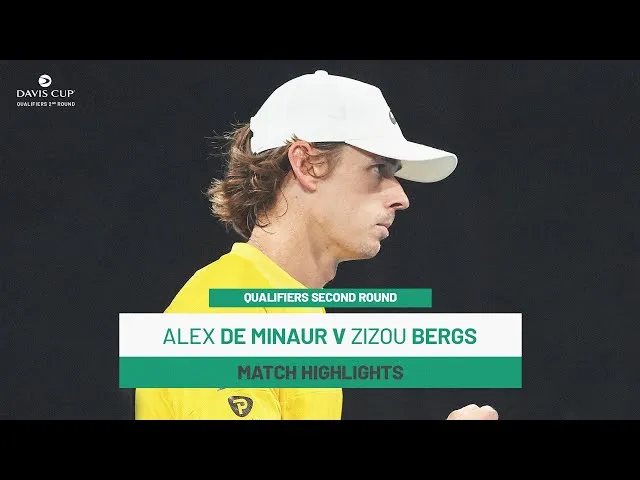 Regardez les temps forts de De Minaur contre Bergs lors des qualifications de la Coupe Davis 2025, deuxième tour, où l'Australie affronte la Belgique