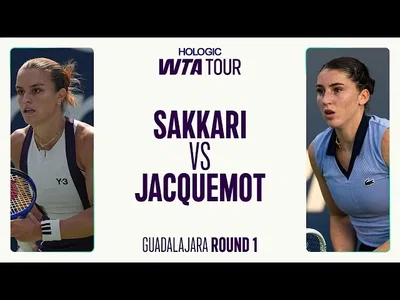 Regardez les moments forts de la superbe victoire de Jacquemot sur Sakkari lors du premier tour à Guadalajara.