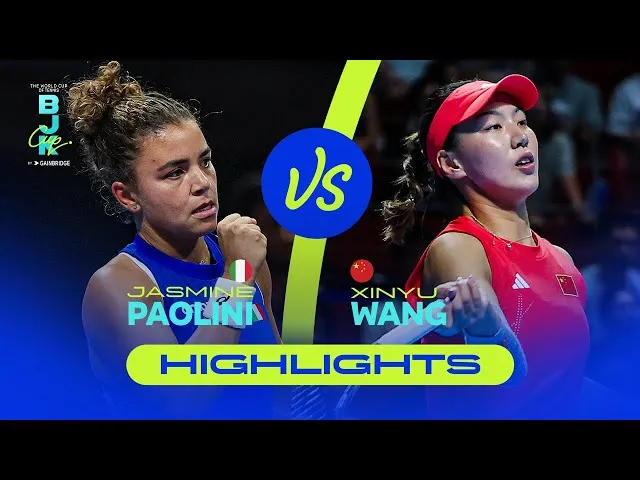 Regardez les meilleurs moments de Paolini contre Wang en quarts de finale de la Coupe BJK 2025 où l'Italie affronte la Chine.
