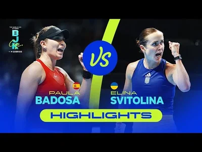 Regardez les moments forts de Svitolina contre Badosa lors des quarts de finale de la Billie Jean King Cup 2025 où l'Ukraine affronte l'Espagne.