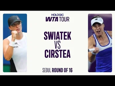 Regardez les meilleurs moments de la victoire facile de Swiatek sur Cirstea au deuxième tour à Séoul.