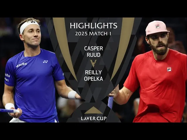 Regardez comment Ruud a vaincu Opelka dans le Match 1 de la Laver Cup 2025 à San Francisco.