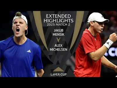 Regardez comment Mensik a surmonté Michelsen dans un match épique de la deuxième journée à la Laver Cup 2025 à San Francisco.