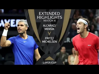 Regardez comment Alcaraz/Mensik ont vaincu Fritz/Michelsen lors du Match 4 à la Laver Cup 2025 à San Francisco.