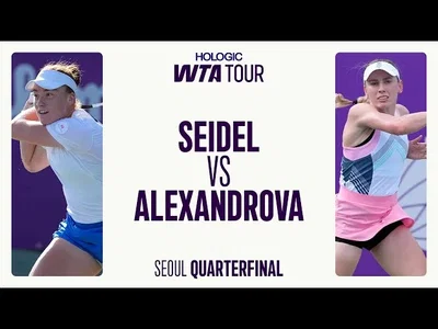 Regardez les moments forts de la victoire d'Alexandrova sur Seidel en quart de finale à Séoul.