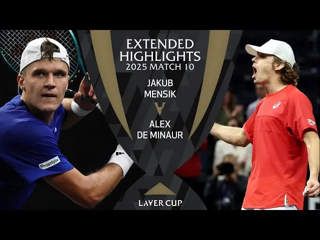Regardez comment De Minaur a battu Mensik lors du match 10 et a offert un avantage décisif à l’Équipe Monde à la Laver Cup 2025 à San Francisco