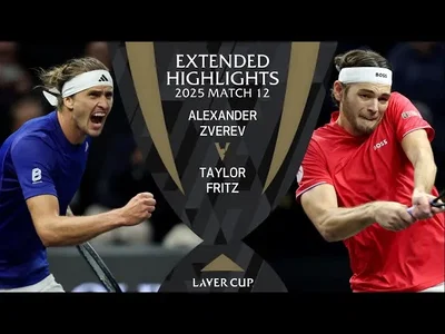 Regardez comment Fritz a donné à l'équipe du monde le point gagnant en battant Zverev lors du match 12 pour remporter la Laver Cup 2025 à San Francisco.