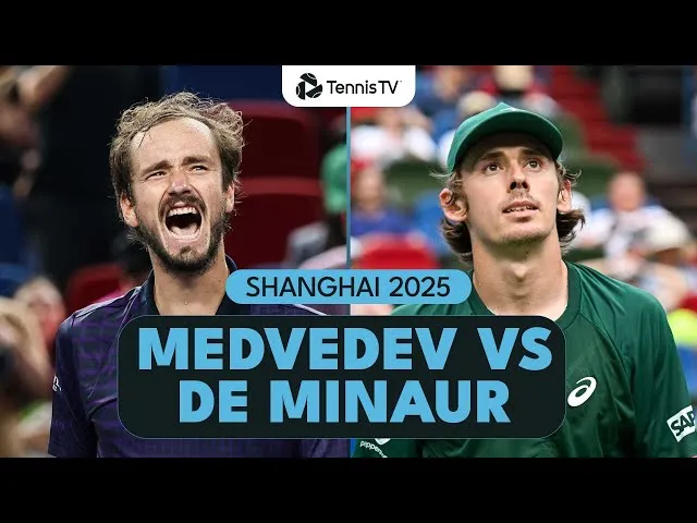 Daniil Medvedev vs Alex De Minaur en images | Quart de finale Shanghai 2025
