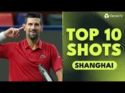 Djokovicova obrana, Moutetovo šílenství a další | Shanghai 2025 Top 10 výstřelů
