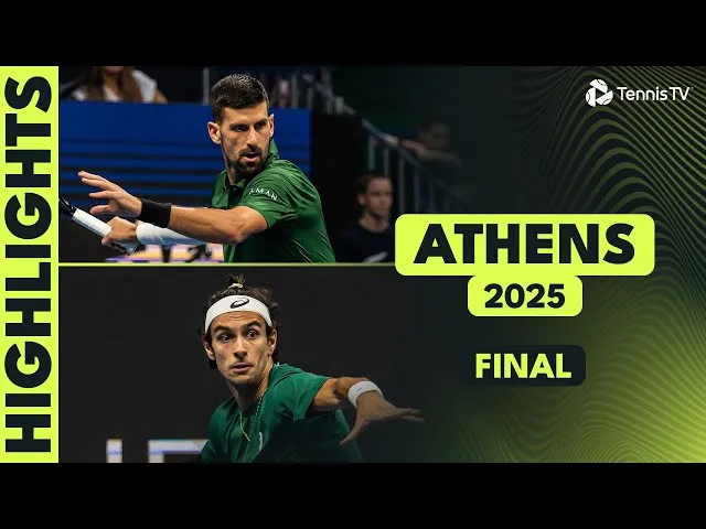 Combat épique ! Revivez la victoire de Novak Djokovic sur Lorenzo Musetti en finale à Athènes