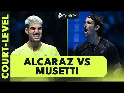 Alcaraz assure la première place en fin d'année avec une victoire magistrale sur Musetti – Finales ATP 2025 (vu du niveau du terrain)
