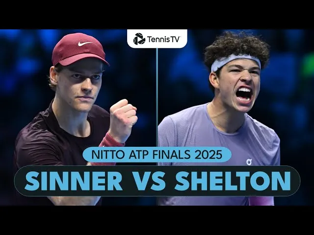 Sinner Prolonge sa Série de Victoires en Salle : Les Points Forts face à Shelton aux Finales ATP 2025