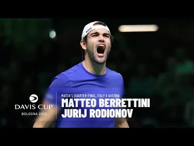 Berrettini prend les devants à domicile pour l'Italie contre l'Autriche (Quarts de finale de la Coupe Davis 2025)