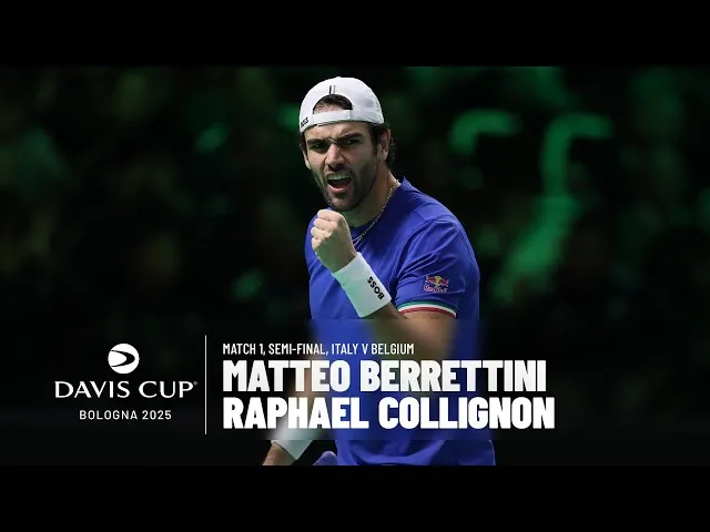 Comment Berrettini a battu Collignon pour mettre l'Italie en avant dans leur demi-finale de Coupe Davis