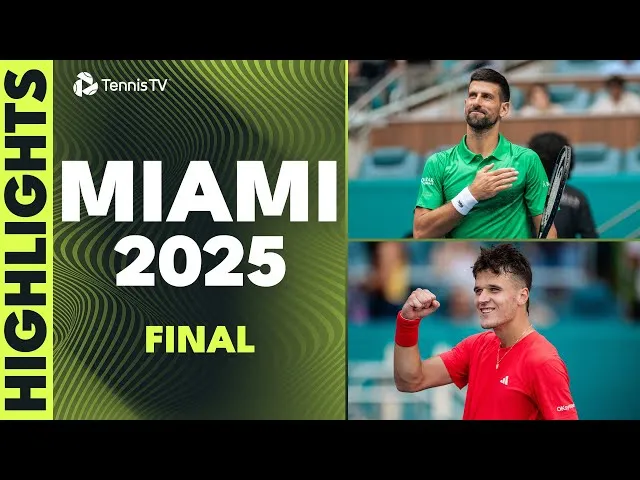 Novak Đoković protiv Jakuba Menšika za naslov | Miami 2025 finale highlights