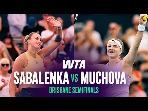 Sabalenka bat Muchova à Brisbane 2026 – Demi-finale