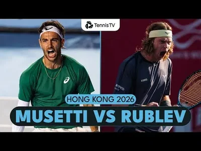 Lorenzo Musetti bat Andrey Rublev à Hong Kong 2026 – Demi-finale