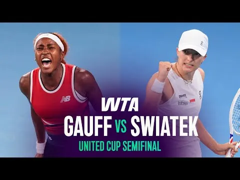 Cori Gauff bat Iga Swiatek à l'United Cup 2026 – Demi-finale