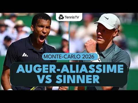 Sinner bat Auger-Aliassime à Monte-Carlo 2026 – Quart de finale