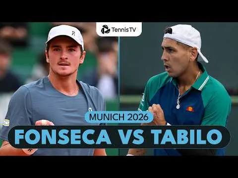 João Fonseca bat Alejandro Tabilo à Munich 2026 – 1er tour